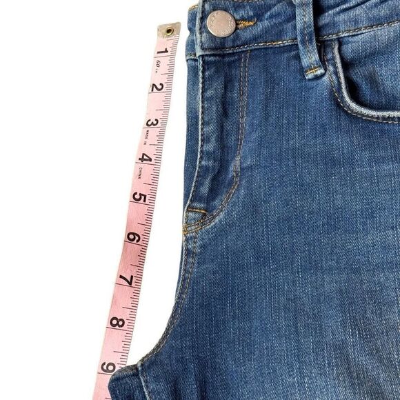 Free People Ankle Cropped Raw Hem Jeans in Blue Wash 28 - Picture 7 of 14